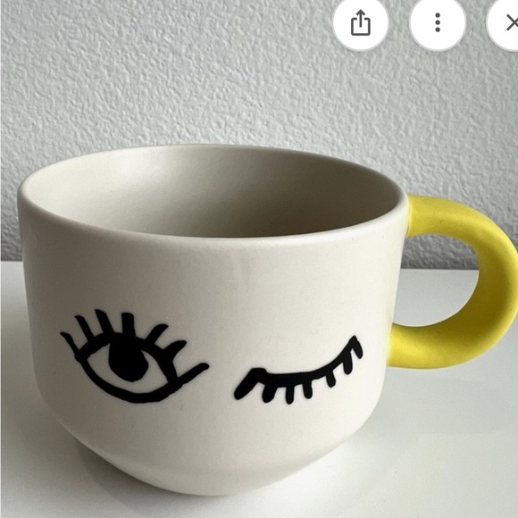 Starbucks Other - Starbucks collectible 2017 wink coffee mug
With yellow handle -14 ounce